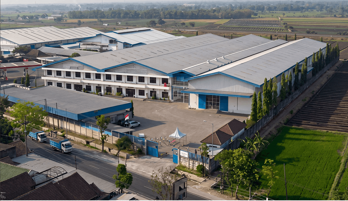 Modern factory line
